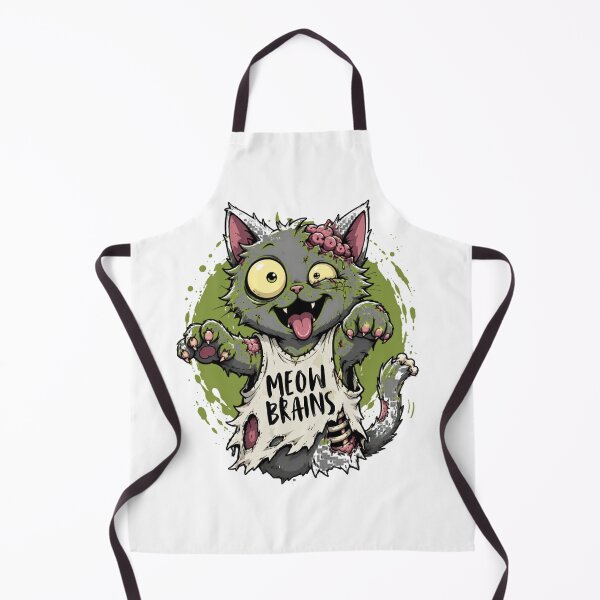 Item preview, Funny Zombie Cat Meow Brains designed and sold by Rightstudio1.