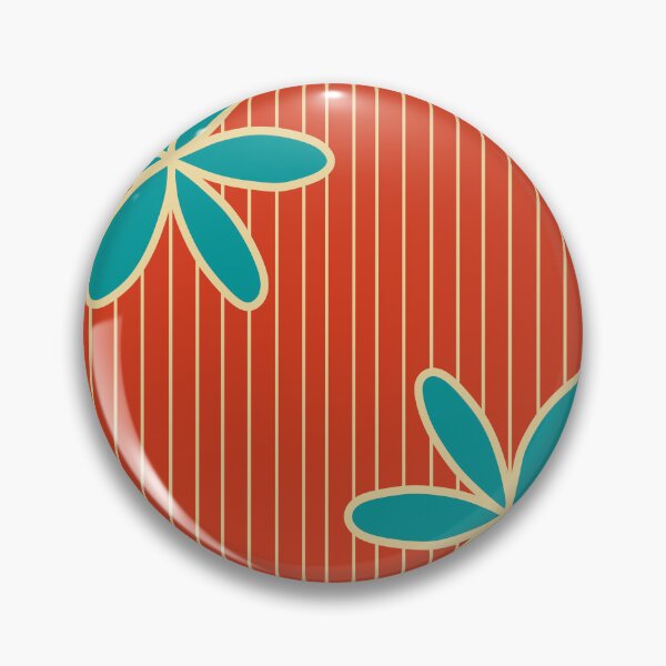 Item preview, Blue Flowers in a stripe land B3 | Modern and Graphic Floral Design designed and sold by StefanStudioArt.