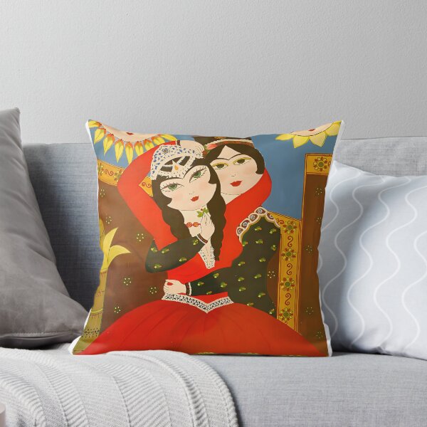 Item preview, Qajar Style Lovers Drawing with Moon and Sun designed and sold by Tulip1358.
