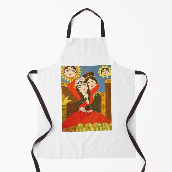 Item preview, Qajar Style Lovers Drawing with Moon and Sun designed and sold by Tulip1358.