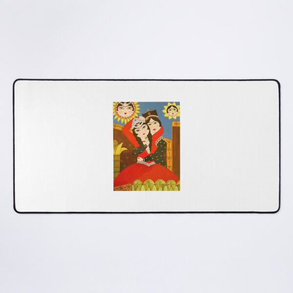 Item preview, Qajar Style Lovers Drawing with Moon and Sun designed and sold by Tulip1358.