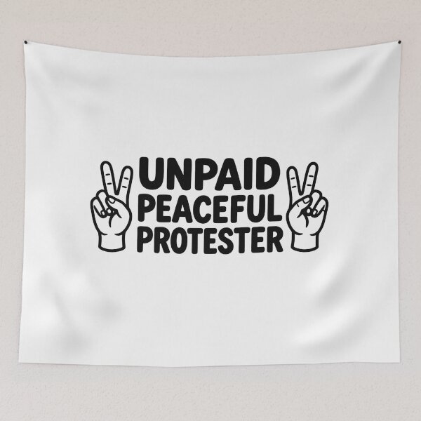 Item preview, unpaid peaceful protester designed and sold by qiroco.