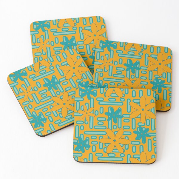 Item preview, Flowers in a geometric land E9 | Modern and Graphic Floral Design designed and sold by StefanStudioArt.