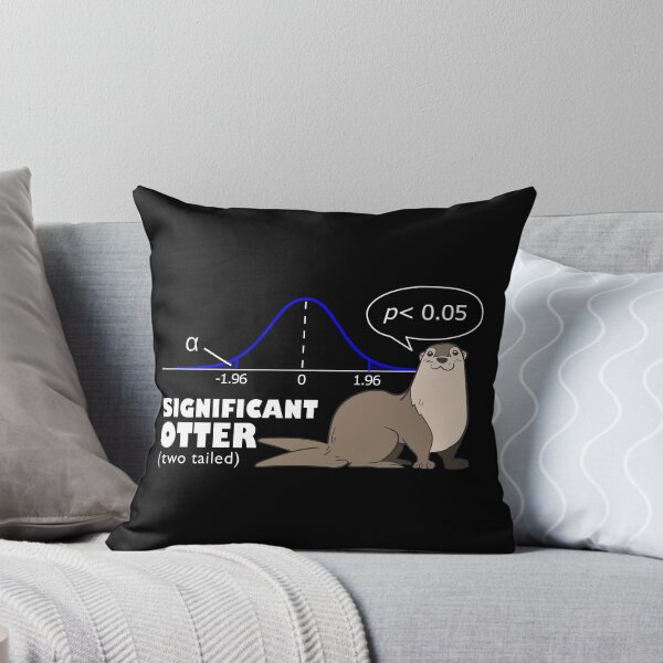 Item preview, Data science joke - Your Significant Otter, two tailed test designed and sold by Groenendijk.