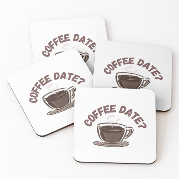 Item preview, Coffee Date? | Cute Steaming Cup Vinyl Sticker designed and sold by Heaven dhillon.