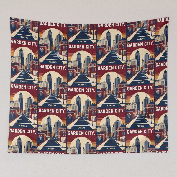 Item preview, Garden City Kansas 1950s USA Vintage Travel Tourism designed and sold by TravelersGems.