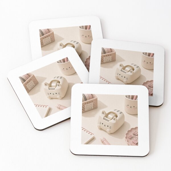 Item preview, Cute Kawaii Cat Tape Dispenser Aesthetic designed and sold by LovelyCatGalaxy.
