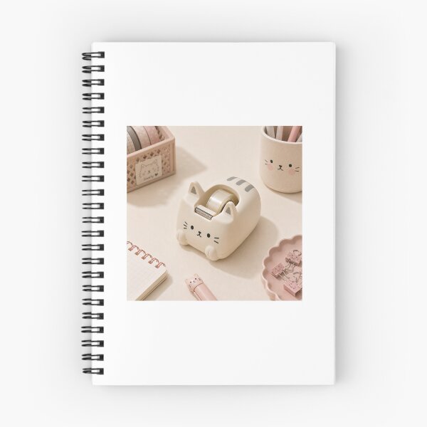 Item preview, Cute Kawaii Cat Tape Dispenser Aesthetic designed and sold by LovelyCatGalaxy.