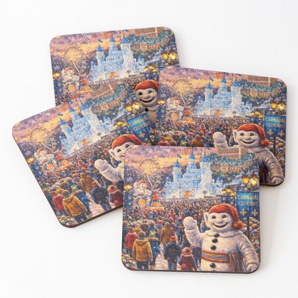 Item preview, Quebec Winter Carnival Celebration designed and sold by JcAbstractArt.