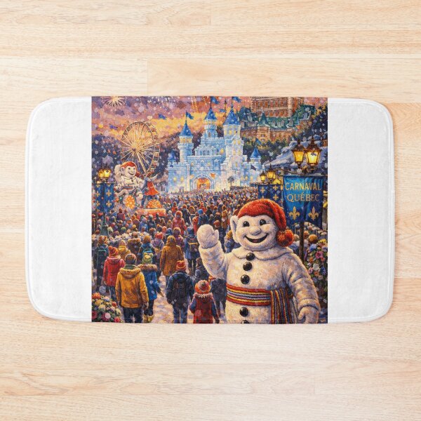Item preview, Quebec Winter Carnival Celebration designed and sold by JcAbstractArt.