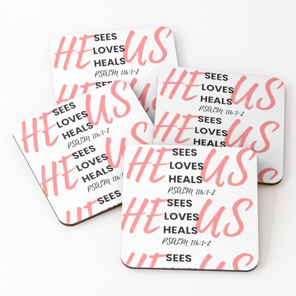 Item preview, He Sees Love Heals Us Faith Based Scripture designed and sold by AestheticNi.