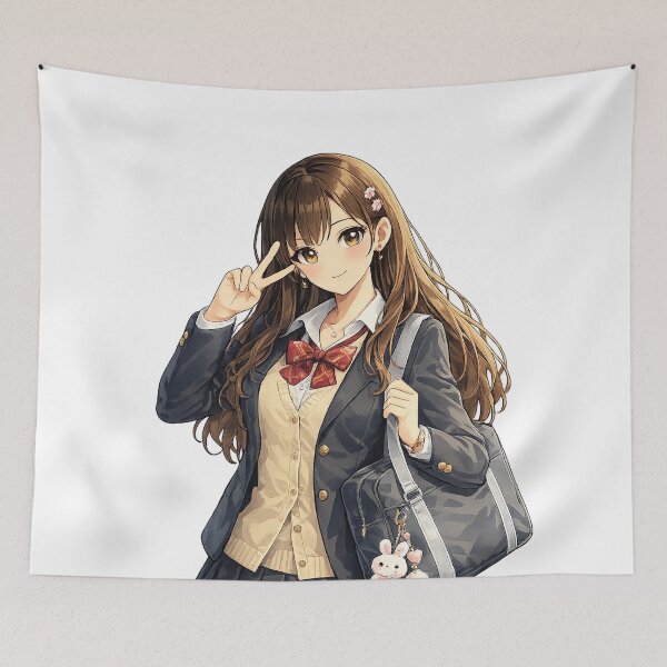Item preview, Cute Anime Schoolgirl | Kawaii School Uniform designed and sold by YamiSociety.