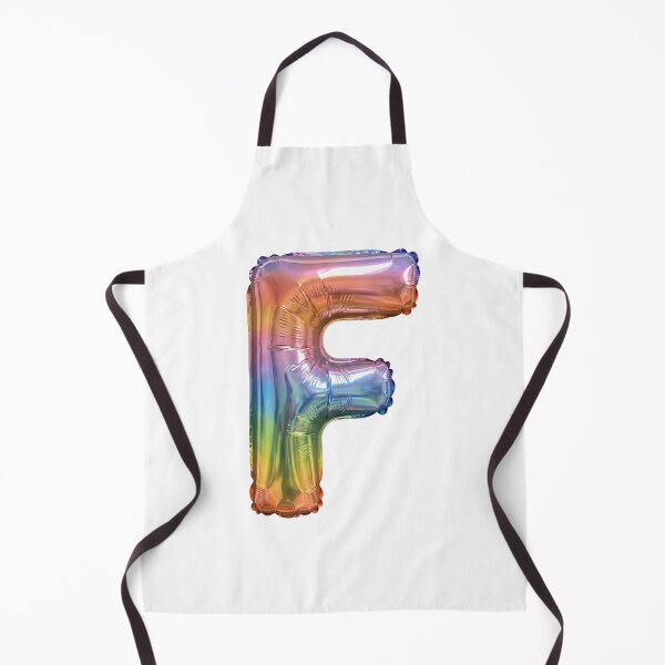 Item preview, Iridescent Balloon Letter F Monogram designed and sold by GymTanLaundry.