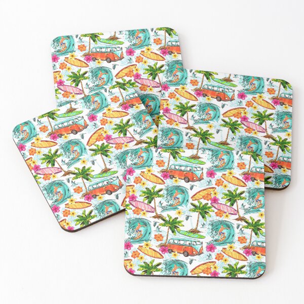 Item preview, Retro surf Adventure Pattern-Vibrant Summer Vacation Vibe designed and sold by MagySale.