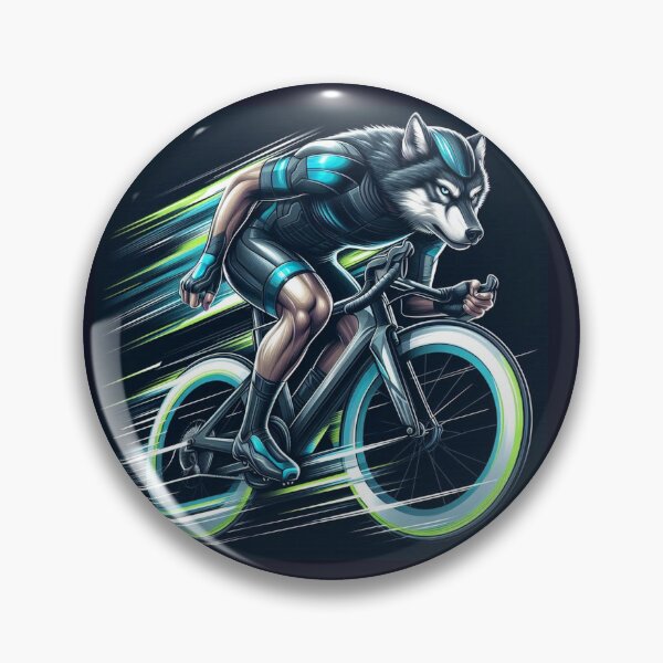 Item preview, Cycling Wolf – Futuristic Sports Animal Art designed and sold by Dogandesighn.