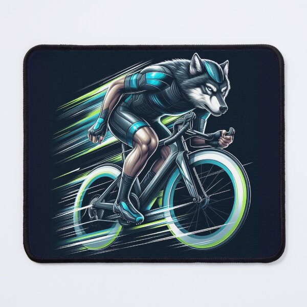 Item preview, Cycling Wolf – Futuristic Sports Animal Art designed and sold by Dogandesighn.