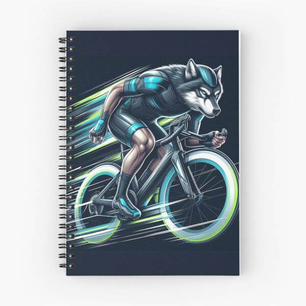 Item preview, Cycling Wolf – Futuristic Sports Animal Art designed and sold by Dogandesighn.