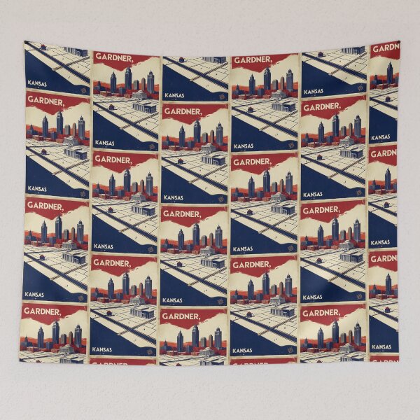 Item preview, Gardner Kansas 1950s USA Vintage Travel Tourism designed and sold by TravelersGems.