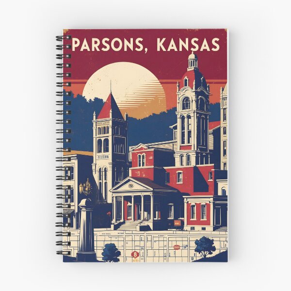 Item preview, Parsons Kansas 1950s USA Vintage Travel Tourism designed and sold by TravelersGems.