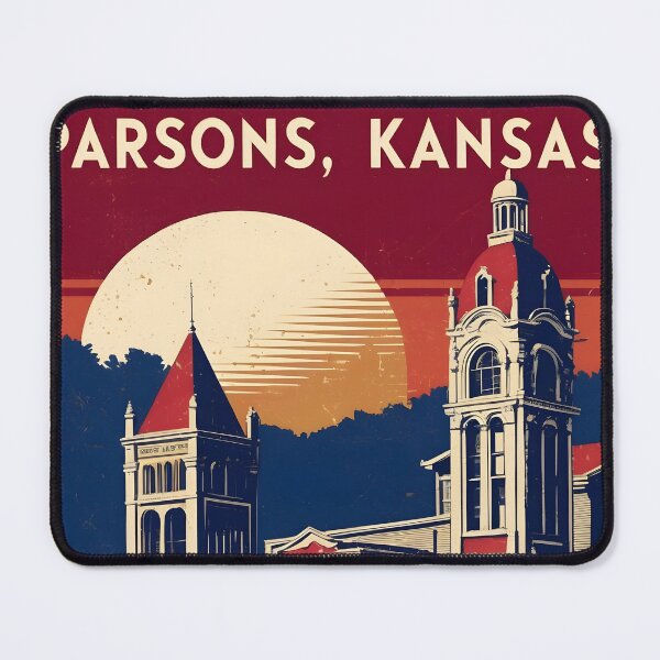 Item preview, Parsons Kansas 1950s USA Vintage Travel Tourism designed and sold by TravelersGems.