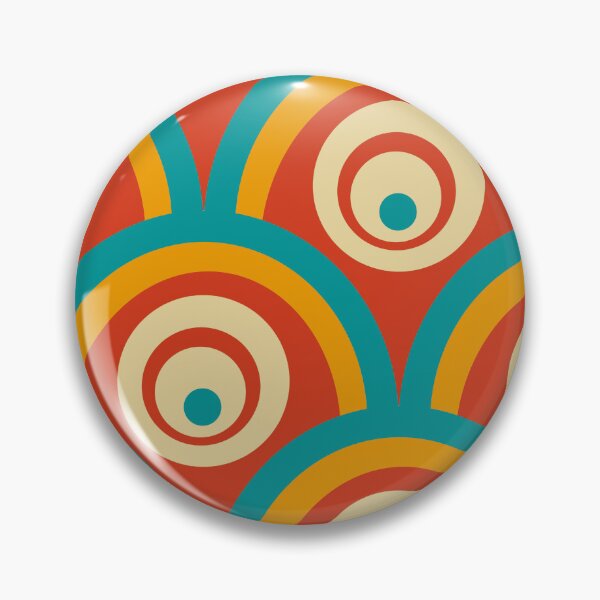 Item preview, Seventies arcade pattern in red 03 designed and sold by StefanStudioArt.