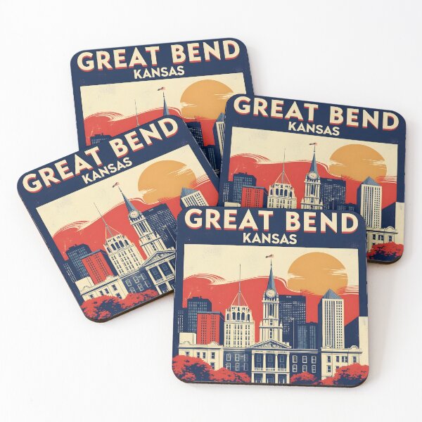 Item preview, Great Bend Kansas 1950s USA Vintage Travel Tourism designed and sold by TravelersGems.
