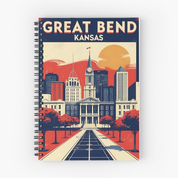 Item preview, Great Bend Kansas 1950s USA Vintage Travel Tourism designed and sold by TravelersGems.