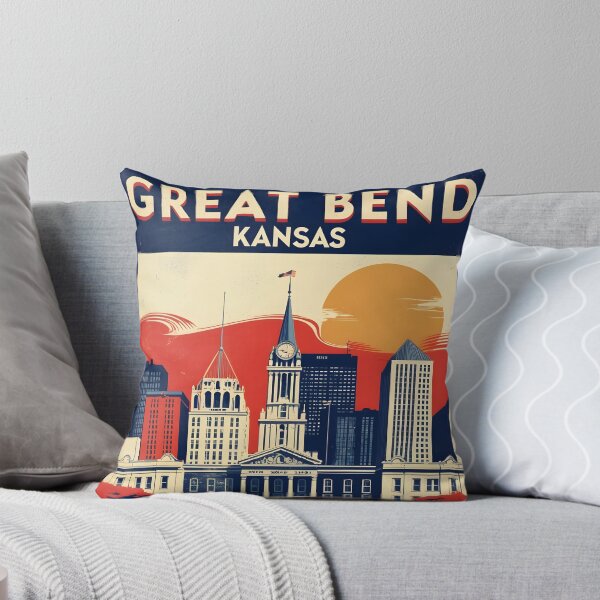 Item preview, Great Bend Kansas 1950s USA Vintage Travel Tourism designed and sold by TravelersGems.