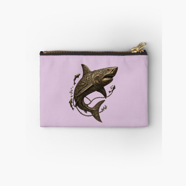 Item preview, Vintage Steampunk Shark PNG | Gothic Ocean Tattoo Style Transparent Design designed and sold by arifali786.