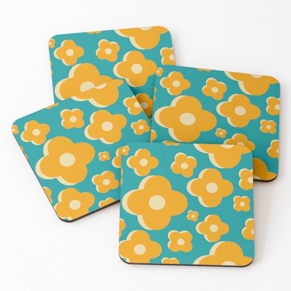Item preview, 3D yellow and beige Retro Flowers 96 designed and sold by StefanStudioArt.
