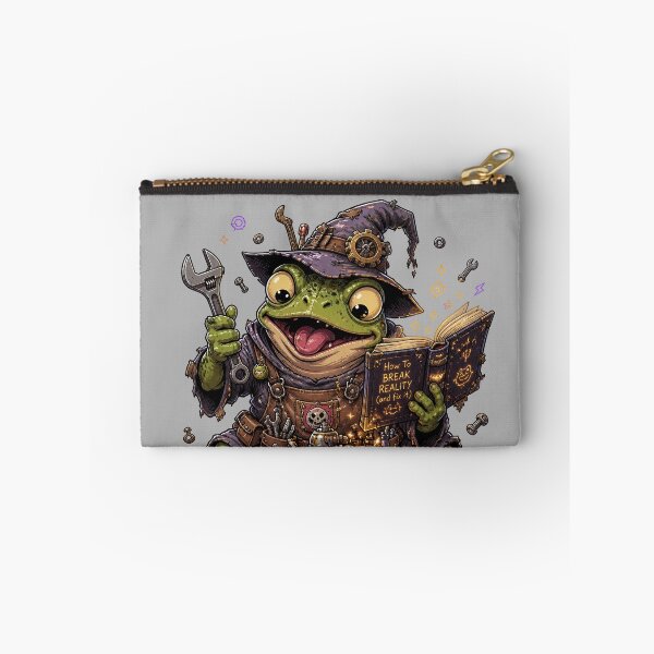 Item preview, Chaos Wizard Frog – Mad Scientist Fantasy Frog Illustration designed and sold by Motel Mirage.