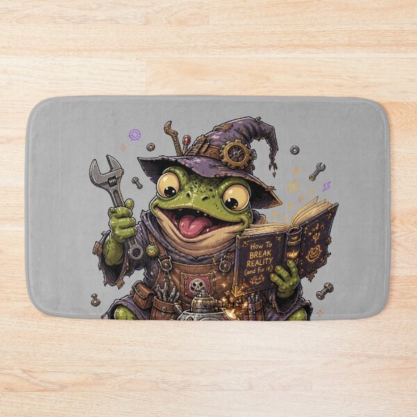 Item preview, Chaos Wizard Frog – Mad Scientist Fantasy Frog Illustration designed and sold by Motel Mirage.