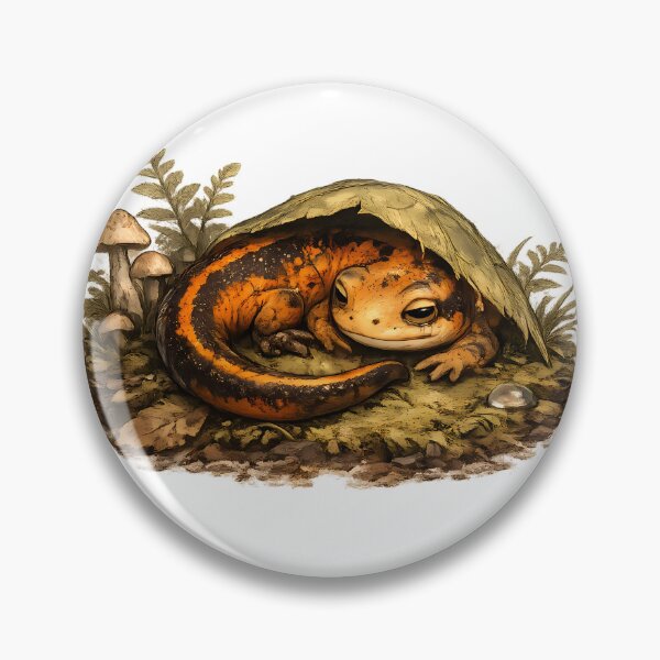 Item preview, Cozy Goblincore Newt in Moss designed and sold by aquaterralife.