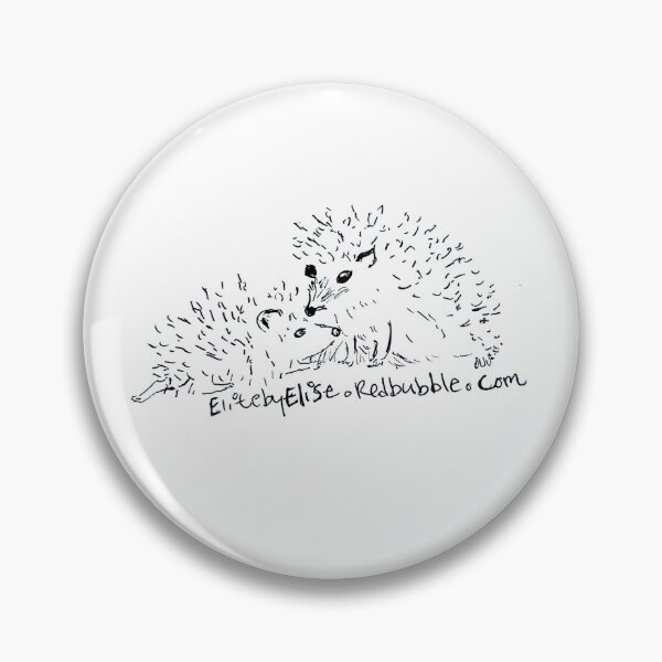Item preview, Mother and Baby Hedgehog hand drawn by ElitebyElise  designed and sold by ElitebyElise.