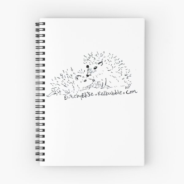Artikelvorschau, Mutter und Baby-Igel, handgezeichnet von ElitebyElise entworfen und verkauft von ElitebyElise.