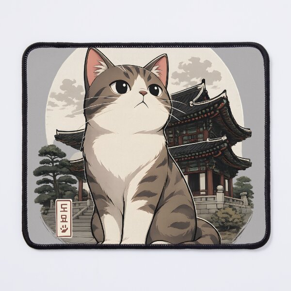Item preview, Samurai Cat Temple Aesthetic Japanese Style Design designed and sold by PMDesignStudio.