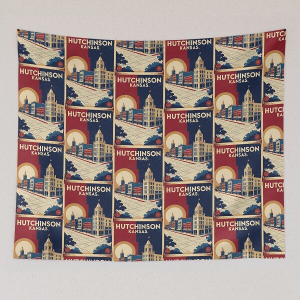 Item preview, Hutchinson Kansas 1950s USA Vintage Travel Tourism designed and sold by TravelersGems.