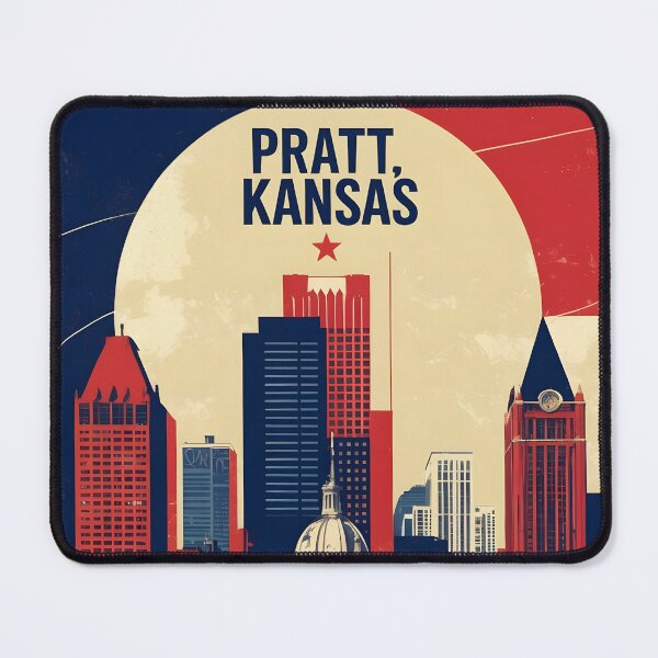 Item preview, Pratt Kansas 1950s USA Vintage Travel Tourism designed and sold by TravelersGems.
