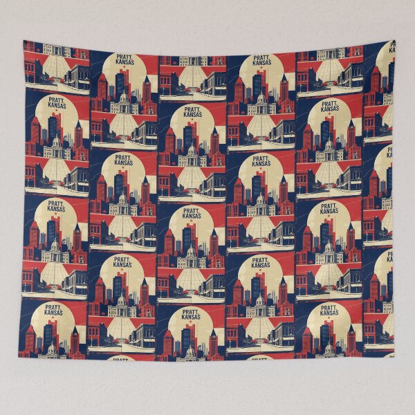Item preview, Pratt Kansas 1950s USA Vintage Travel Tourism designed and sold by TravelersGems.