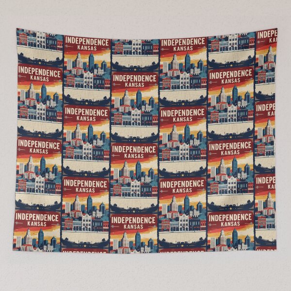 Item preview, Independence Kansas 1950s USA Vintage Travel Tourism designed and sold by TravelersGems.