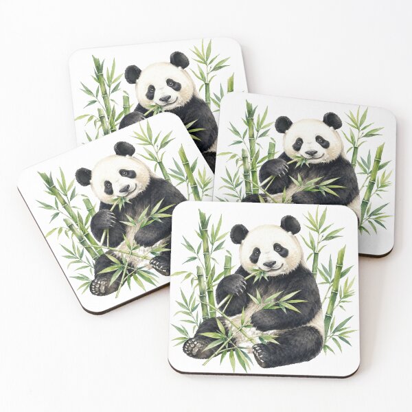 Item preview, Watercolor Panda Great Among Bamboo designed and sold by DarVibe Designs.