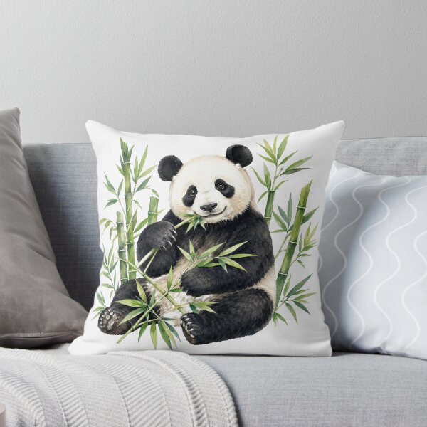 Item preview, Watercolor Panda Great Among Bamboo designed and sold by DarVibe Designs.