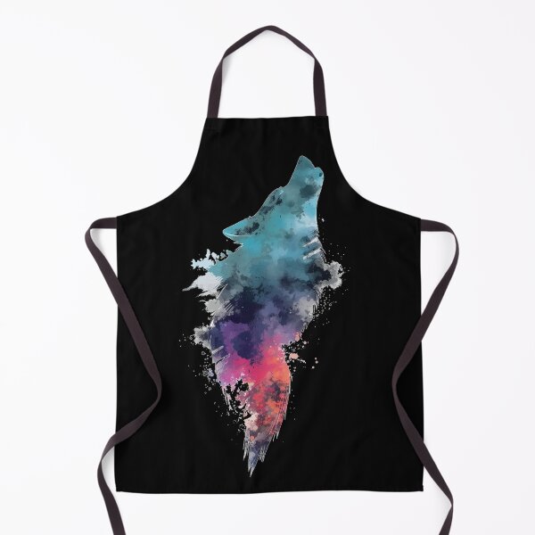 Item preview, Colorful Wolf Silhouette Shirt – Watercolor Howling Wolf Art designed and sold by Biedroneczka.