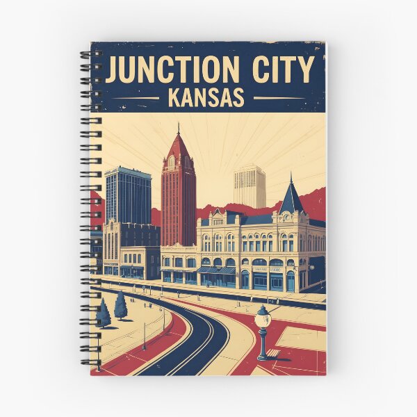 Item preview, Junction City Kansas 1950s USA Vintage Travel Tourism designed and sold by TravelersGems.