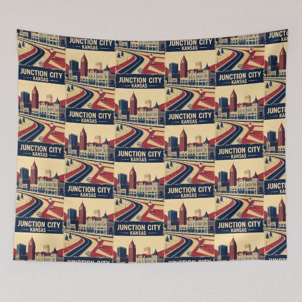 Item preview, Junction City Kansas 1950s USA Vintage Travel Tourism designed and sold by TravelersGems.