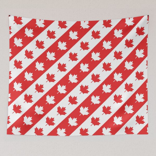 Item preview, Canada Day Maple Leaf Red White Patriotic Pattern designed and sold by DaVinciFeather.
