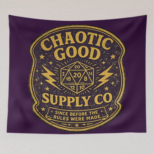 Item preview, Chaotic Good Supply Co Since Before the Rules – Funny Vintage Fictional Brand | Chaotic Good Gift designed and sold by irfanshikh.