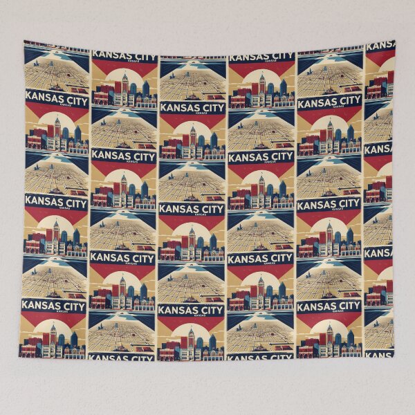 Item preview, Kansas City Kansas 1950s USA Vintage Travel Tourism designed and sold by TravelersGems.