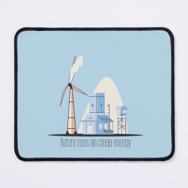 Item preview, Future Runs on Clean Energy Design | Renewable Energy | Sustainability Climate Action designed and sold by Sixième Studio.
