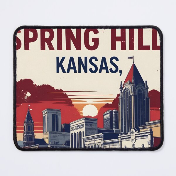 Item preview, Spring Hill Kansas 1950s USA Vintage Travel Tourism designed and sold by TravelersGems.